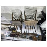 3 - Vintage Wooden Chairs