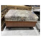 Leather Ottoman