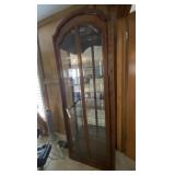 Lighted Cabinet w/Glass Shelves