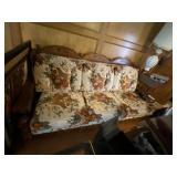 Rustic Wood Couch w/Cushions