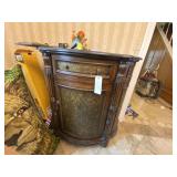 Half Moon Cabinet w/Marble Top