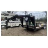 Gooseneck 2-Axle Car Hauler Trailer w/Ramps