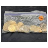 Dollar Coins in Bag