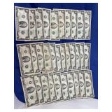 32 Two Dollar Bills