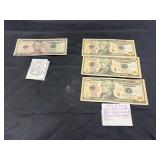 3 $10 Bills in Sequence - 1 $5 w/Star