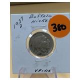 1937- d Buffalo Nickel - very fine