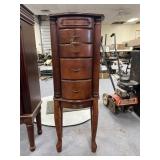 Jewelry Armoire 13"L x 10"W x 37"H