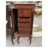 6-Drawer Jewelry Armoire 16"L x 10"W x 40"H