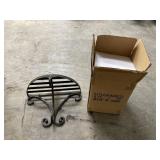 Metal Shelf & Cookie Jar