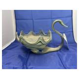 Glass Swan Bowl