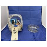 Glass Canister w/Ace Bandage - Ash Tray