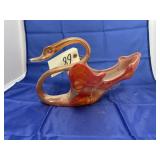 Glass Swan Bowl