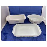 Fireking - Pyrex - Corelle Baking Dishes