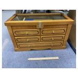 Wooden America Hunting Club Display Case