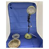 Elec Table Lamp & 2 Ash Trays