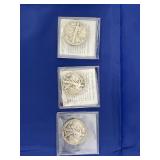 3 Walking Liberty Half Dollars
