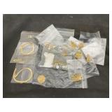 Gold Toned  Bracelets - Earrings - Pins