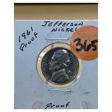 1961 - Proof Jefferson Nickel