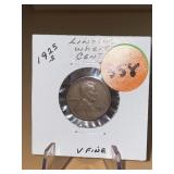 1925 - s Lincoln Wheat Cent - very fine