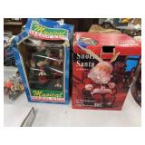 Snoring Santa & Musical Holiday Scene