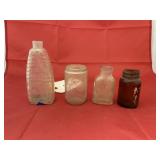 4 Small Vintage Bottles