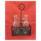 Condiment Bottles in Tray