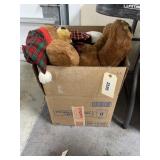 Box of Assorted Plush Toys