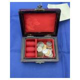 Jewelry Box w/Loose Change