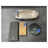 4 Pcs - Battery Charger - Coaster - Butter Dish
