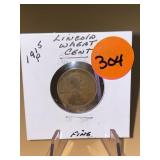 1915 - P Lincoln Wheat Cent - Fine