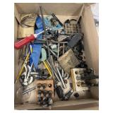 Assorted Small Tools - Compass - Magnets - Bits