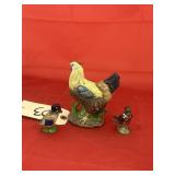 3 Pcs - Duck & Chicken Figurines