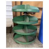 Small 4-Tiered Rotating Parts Bin