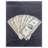 20 Two Dollar Bills - 1976