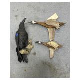 2 Pcs - Wooden Duck Dï¿½cor & Bird Dï¿½cor