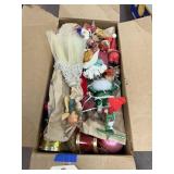 Box of Vintage Christmas Ornaments