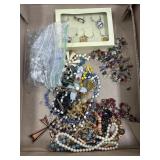 Box of Assorted Costume Jewelry
