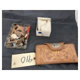 4 Pcs - Baby Shoes - Leather Wallet & More