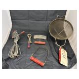 5 - Vintage Utensils & Strainer