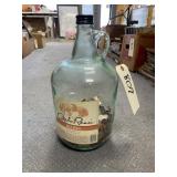 Glass Jug w/Coins