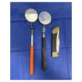 3 Pcs - Telescoping Mirrors & Pocket Knife