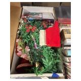 Christmas Stocking and Faux Greenery