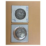 2- Walking Liberty Half Dollars