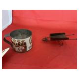 2 Pcs - Tin Cup - Mini Wheelbarrow
