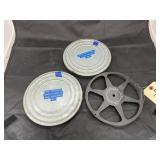 3 Pcs - Film Reels in Cases