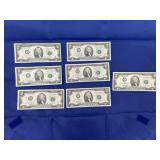 7 Two Dollar Bills - Some Sequences