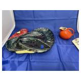 Turkey Plate & Small Pitcher