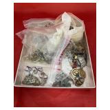 Assorted Costume Jewelry Earrings & Pins