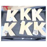 2 Boxes of Wooden Letter "K"