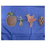 4 Pcs - Stained Glass Dï¿½cor
